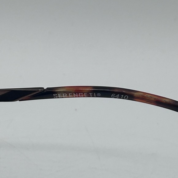 SERENGETI 6410 MULTI-COLOR ROSE TONE CRYSTAL LENS SLEEK OVAL FLEX SUNGLASSES - Picture 9 of 10